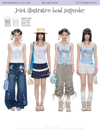 Childlike Beaded Camisole Top【s0000016409】
