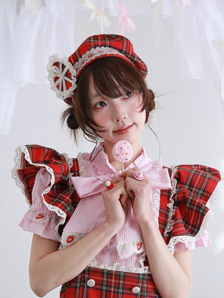 Red Vintage Antique Lolita Beret【s0000016558】