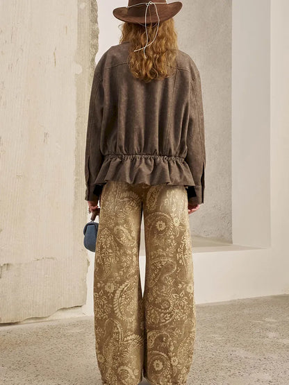 Solid-Color Long-Sleeve Oversized Jacket【s0000014074】