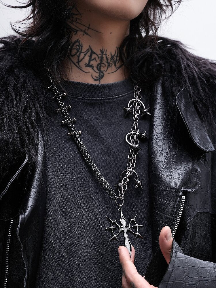 Castle Duke Gothic Punk Heavy Necklace【s0000018975】