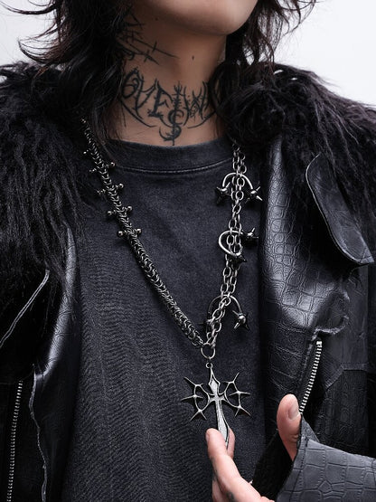 Castle Duke Gothic Punk Heavy Necklace【s0000018975】