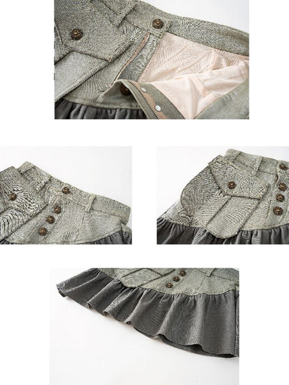 Oddly shaped short skirt【s0000013179】