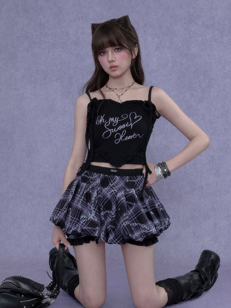 Star Chain Floral Bud Skirt Pants【s0000017271】