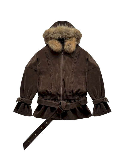 French Velvet Rabbit Fur Jacket【s0000014835】