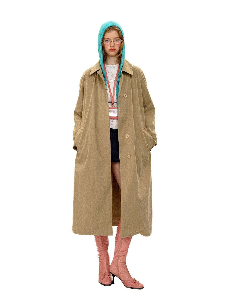 Classic Lapel Raglan Trench Coat【s0000016123】