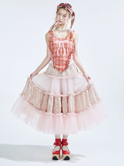 Lolita Sweet Cute Teenage Halter Skirt [S0000008764]