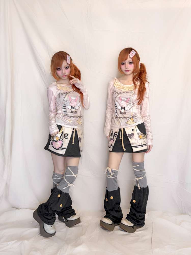 Gilded Heart Mark Pocket Skirt【s0000015397】