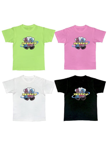 Dopamine Street Positive Shoulder T-Shirt【s0000012462】
