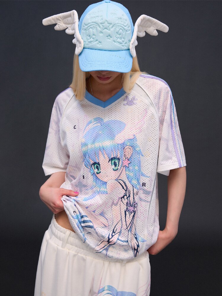Big Eye Embroidered Angel Cap【s0000017294】