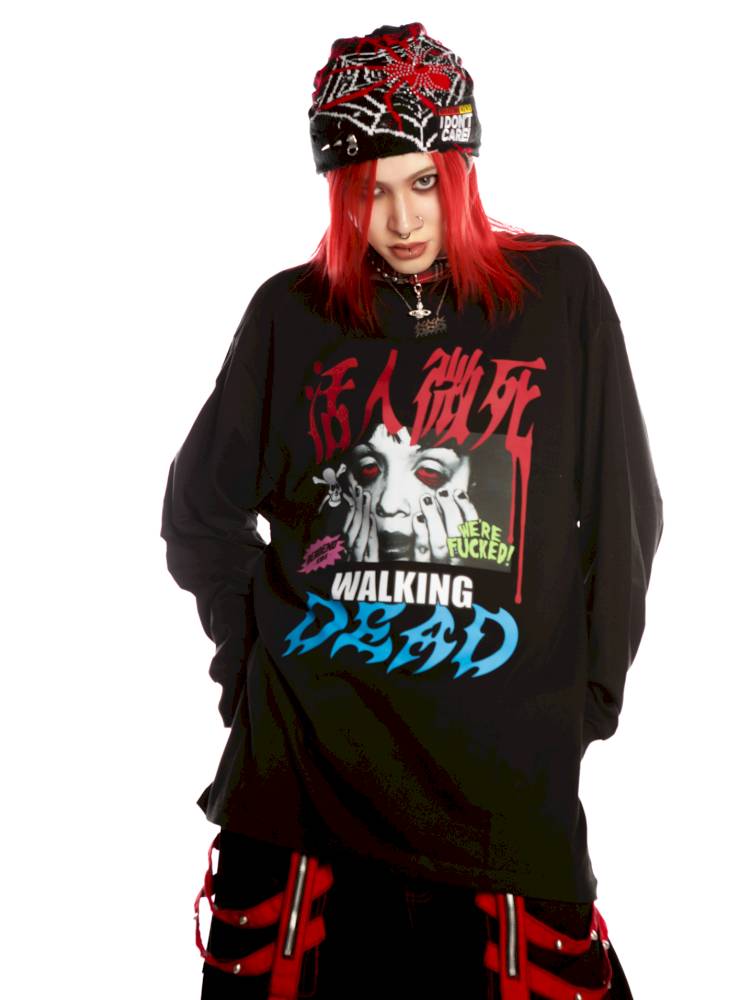 American punk subculture long-sleeved sweatshirt【s0000014376】
