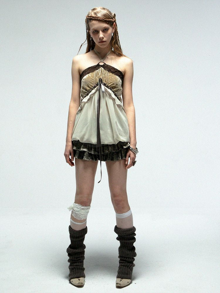 Vacation Halter Plunge Top【s0000012208】