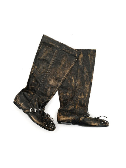 Baroque Punched Star Stack Boots【s0000016130】