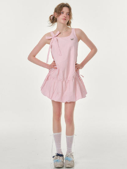 Lace Up Bud Hem Camisole Dress【s0000016615】