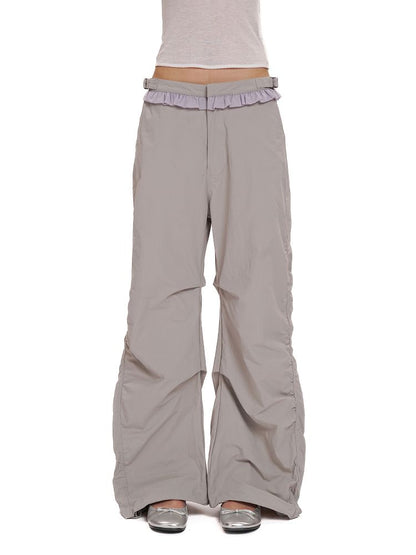 Natural Pleated Leisure Pants Sweat Suit【s0000012519】