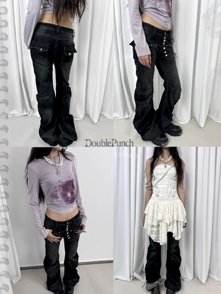 Stacked Skinny Hottie Flared Pants【s0000010543】