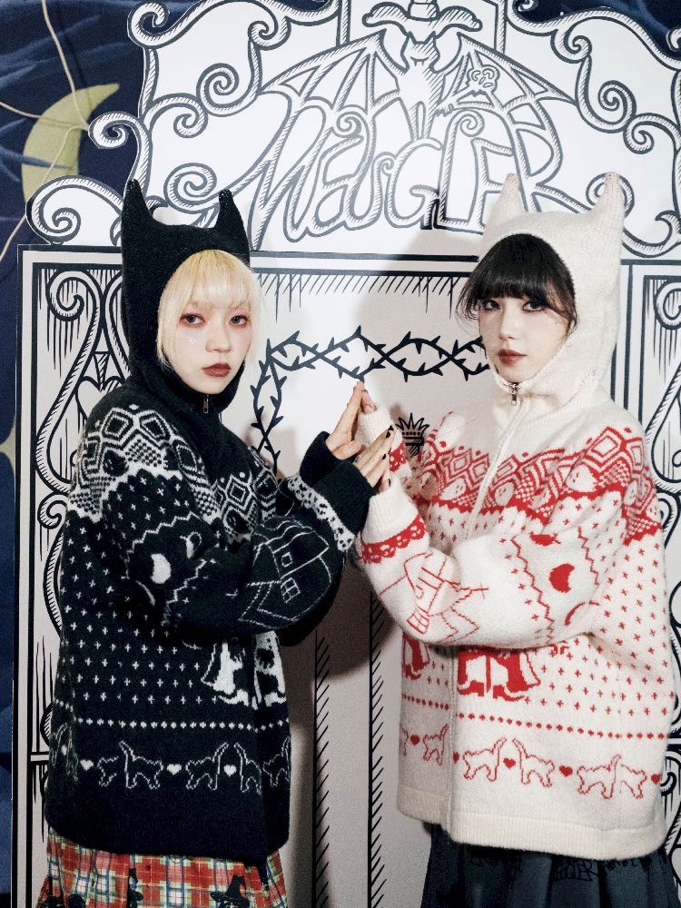 Cat Ears Devil's Tail Cardigan【s0000011559】