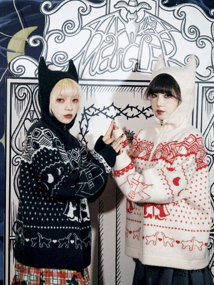 Cat Ears Devil's Tail Cardigan【s0000011559】