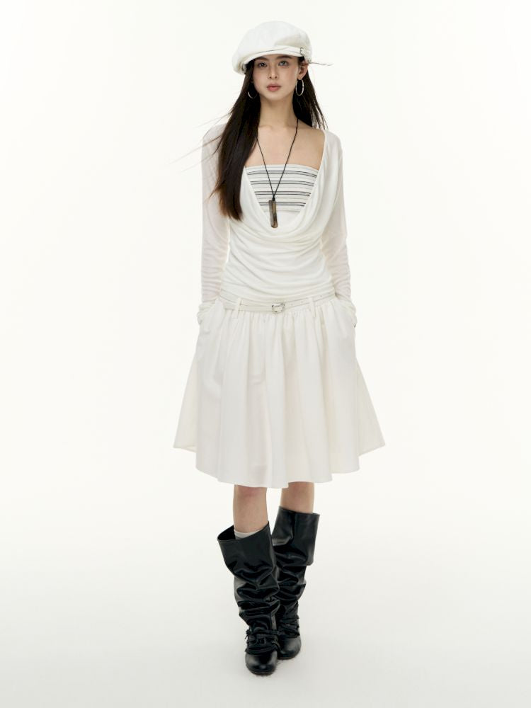Tencel Lycra swing collar bottoming shirt【s0000013743】