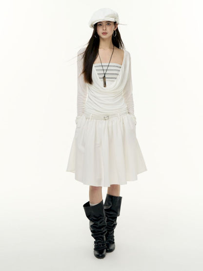 Tencel Lycra swing collar bottoming shirt【s0000013743】