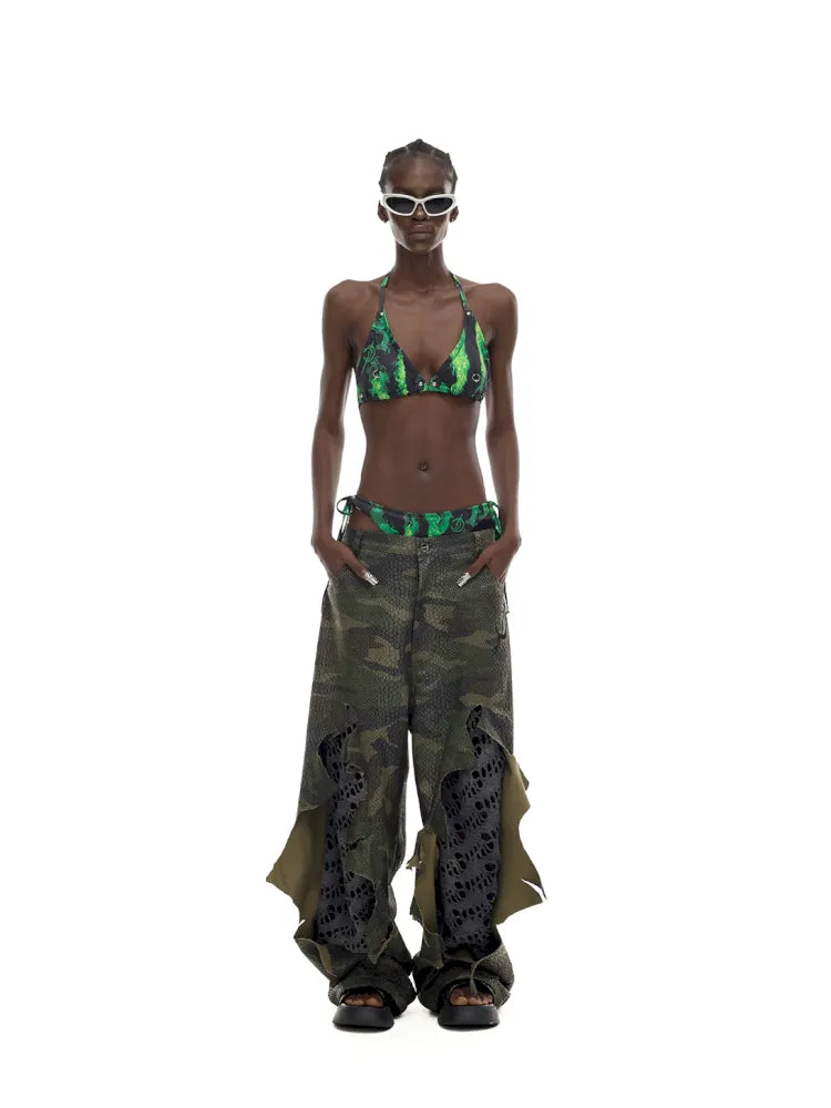 Gender-Neutral Y3K Painted Denim Pants【s0000014013】
