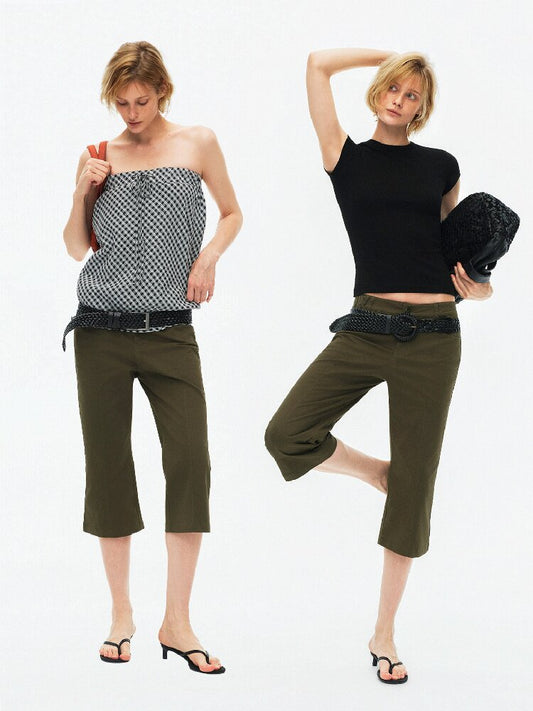 Retro Slim Stretch Cropped Jeans【s0000015927】
