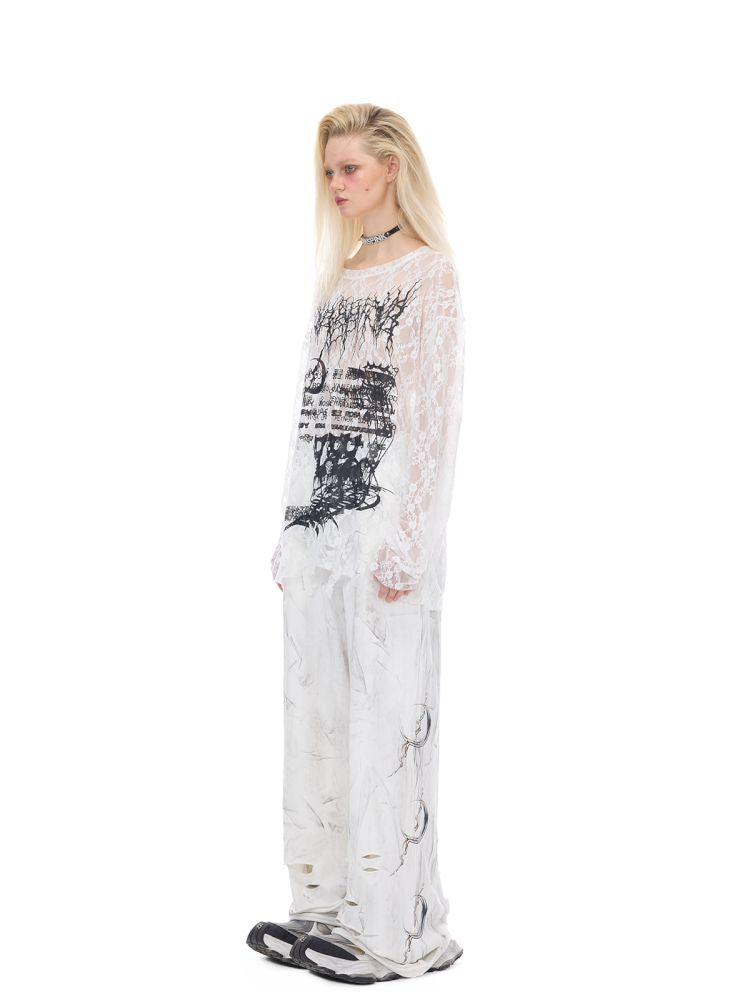 Oversized Gender-Neutral Layered T-Shirt【s0000012989】