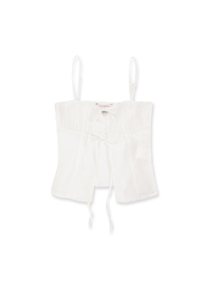 Overlay niche design lace-up camisole【s0000012521】
