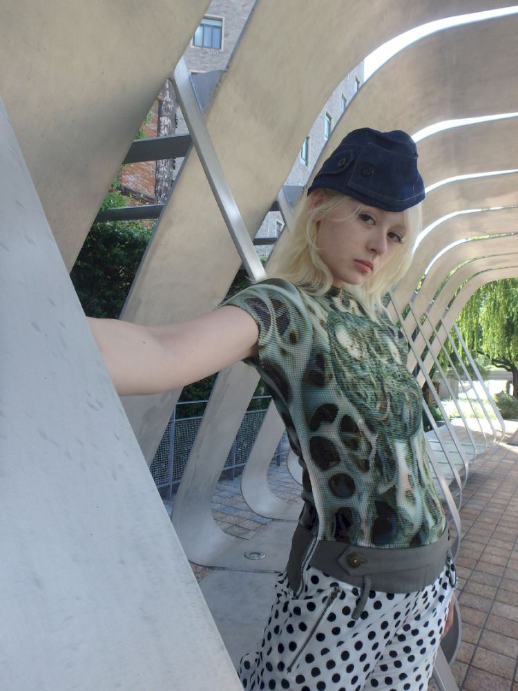 Printed Wrinkle Slimming T-Shirt【s0000013181】