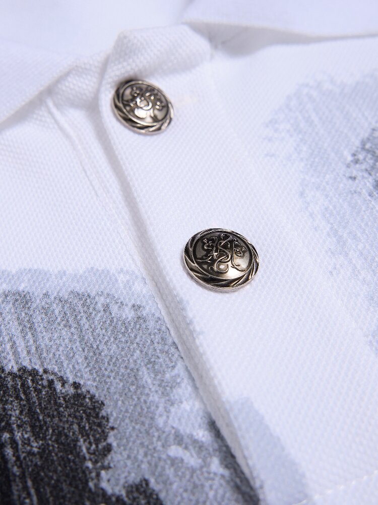 Vertigo Eye Print Polo Shirt【s0000016961】