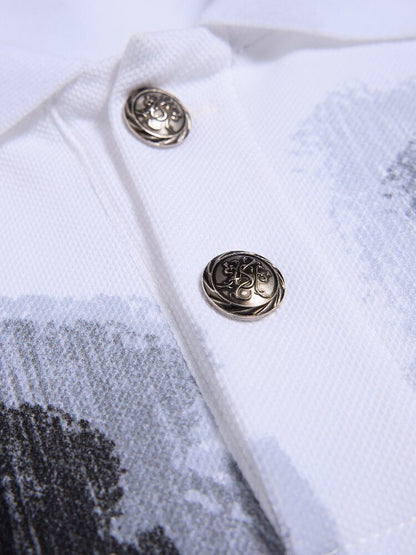 Vertigo Eye Print Polo Shirt【s0000016961】