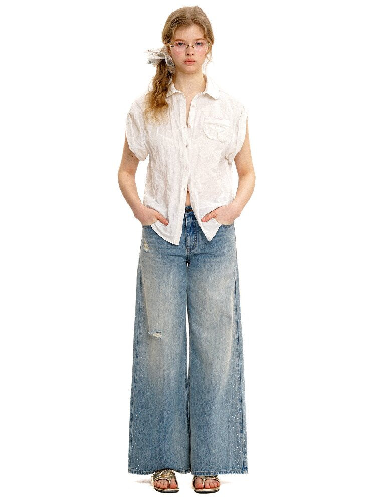 Wire Pleated Spaghetti Skirt Set【s0000017410】