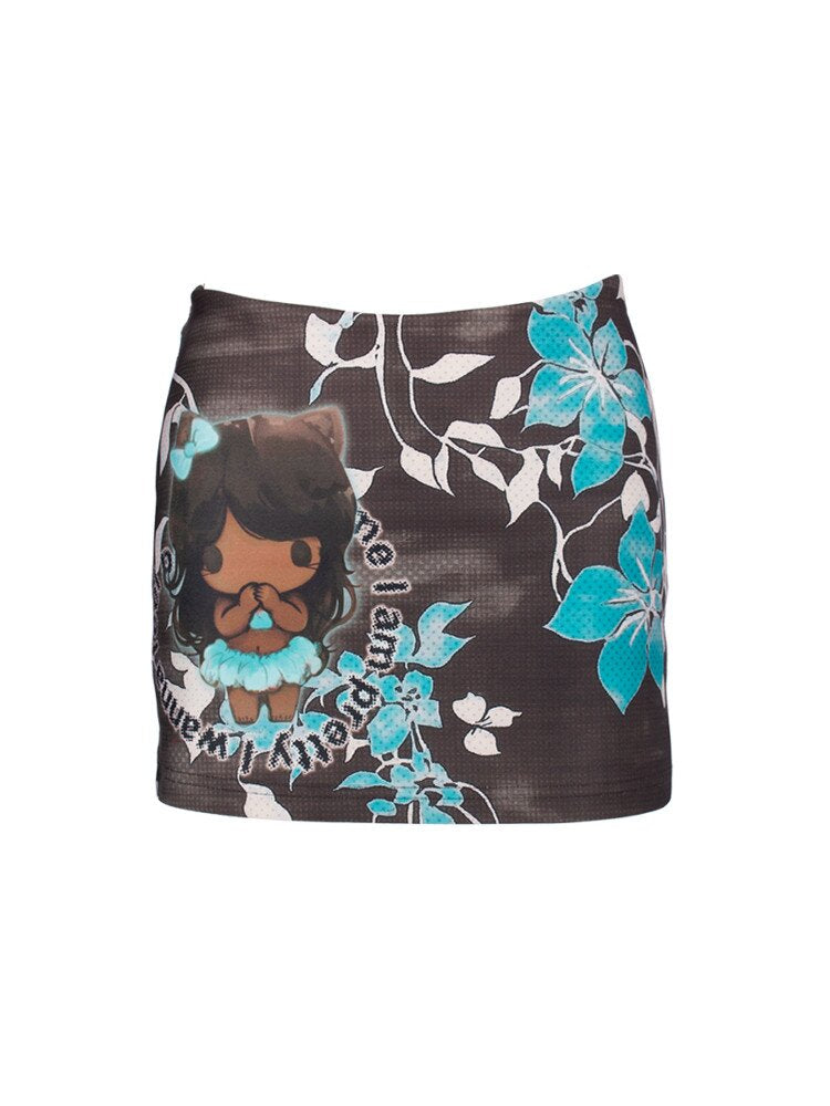 Retro Mood Cartoon Skirt Skirt【s0000018055】