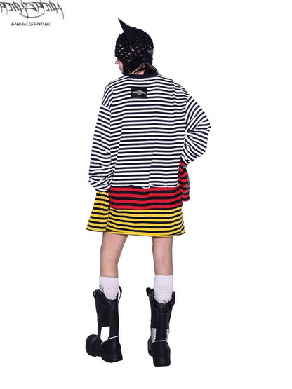 Stacked Stripe Sweatshirt T【s0000009943】