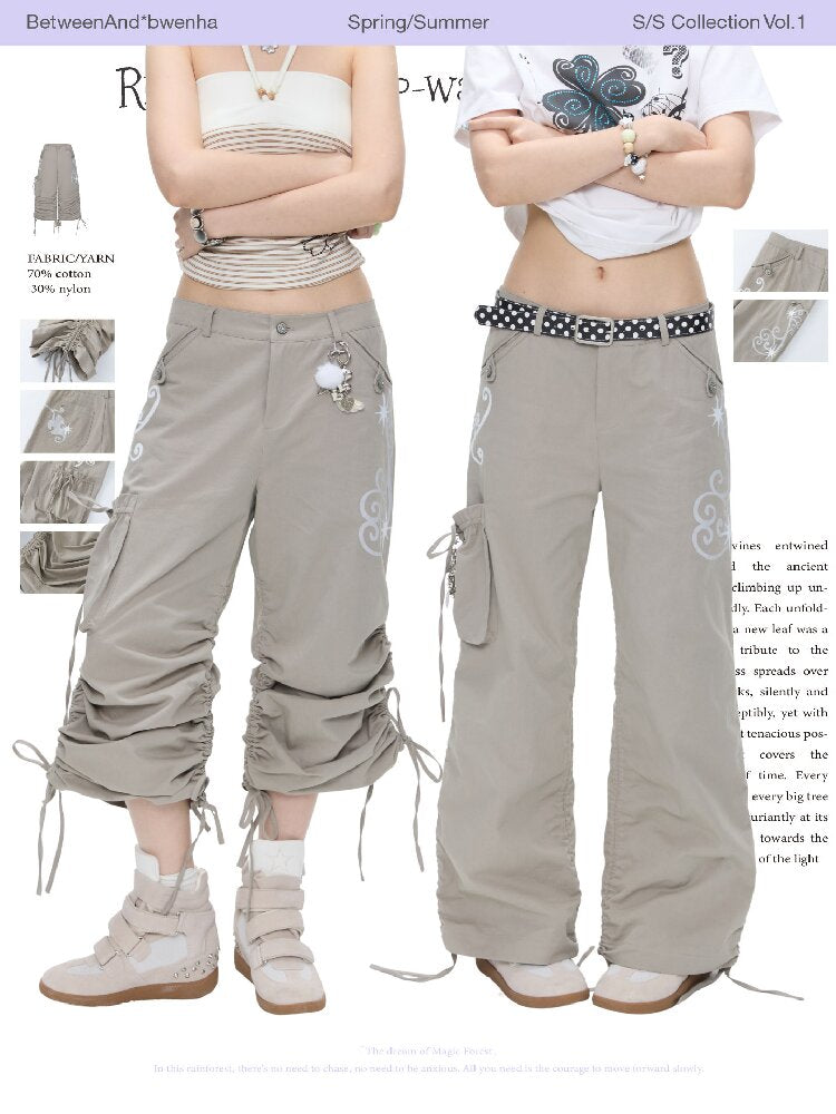 Vine Shirring Pleats Cargo Pants【s0000016376】
