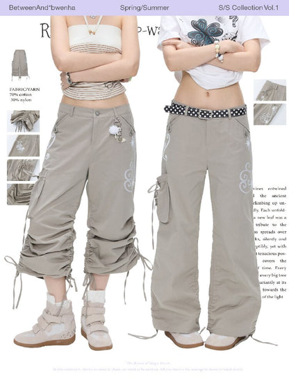 Vine Shirring Pleats Cargo Pants【s0000016376】