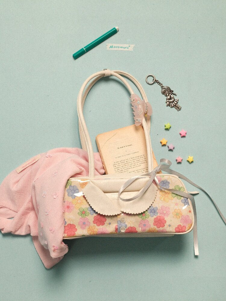 Floral Bunny Print Underarm Bag【s0000016419】
