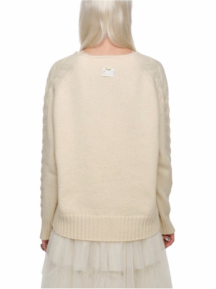 Deep V-Neck Loose Sweater【s0000011585】