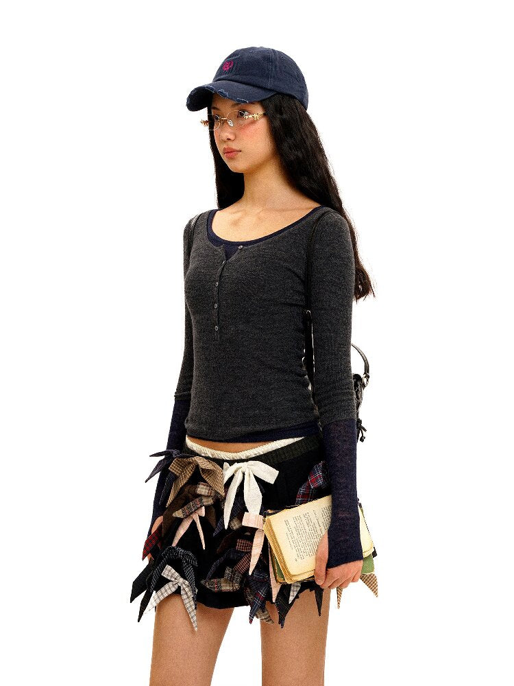 Irregular Multi Bow Pleated Skirt【s0000016099】