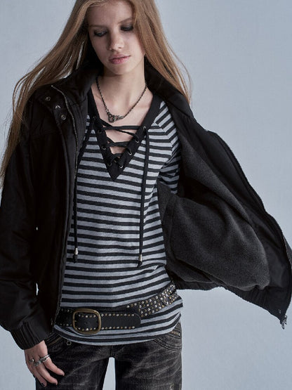 Nylon Short Fleece Jacket【s0000018467】