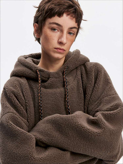 Drawstring Loose Hooded Jacket【s0000015060】