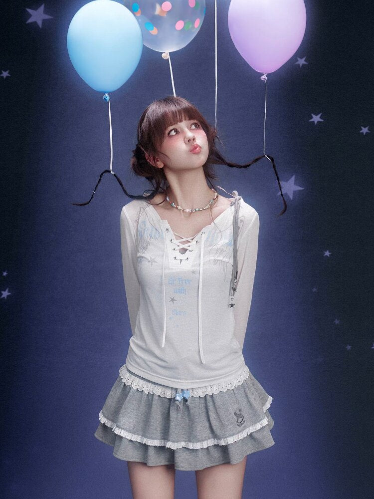 Trojan Horse Embroidered Skirt【s0000015760】