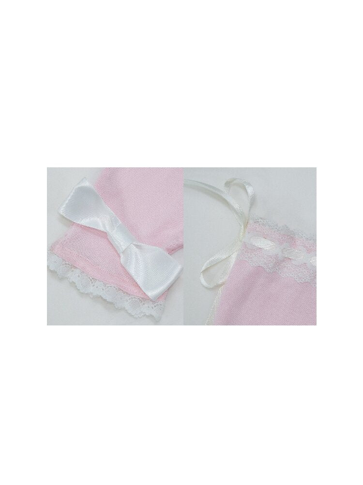 Floral Chiffon Rose Glove Set【s0000017137】