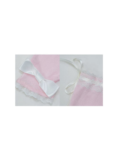 Floral Chiffon Rose Glove Set【s0000017137】