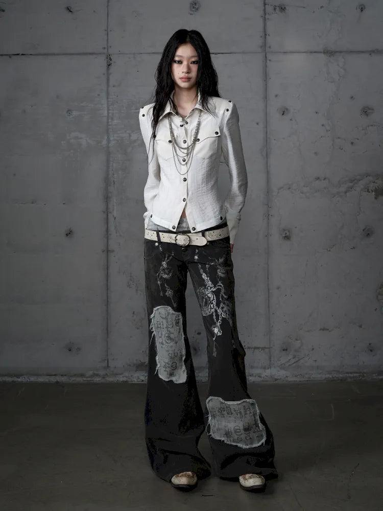 Leather Detachable Long-Sleeved Shirt【s0000014119】