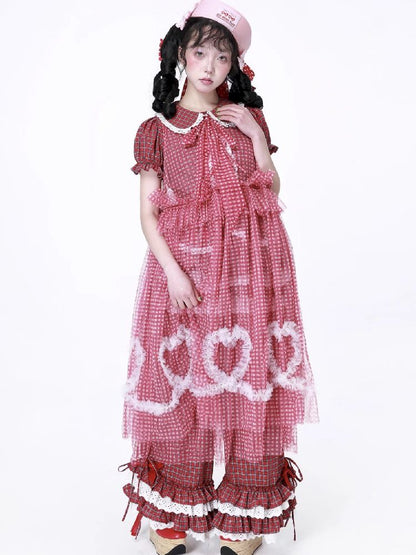 Retro Mesh Hooded Dress【s0000012194】