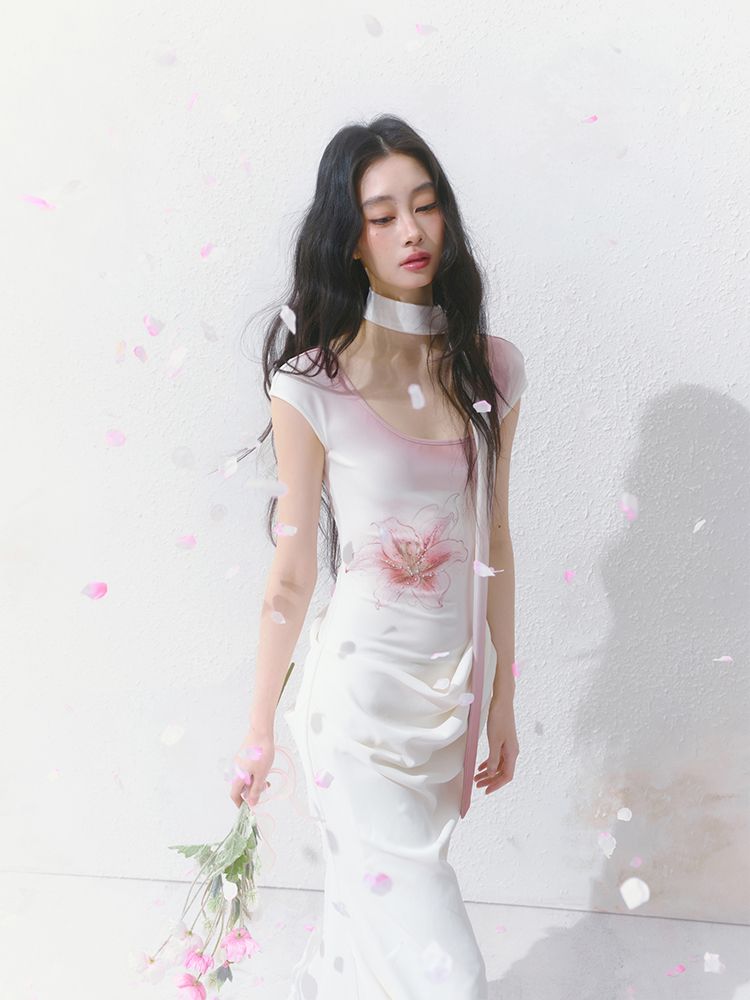 Atmosphere Printed Skinny Dress【s0000012146】