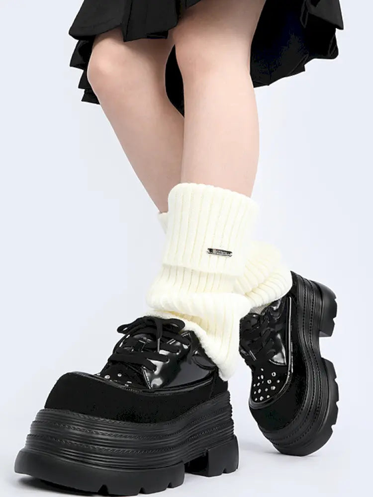 Punk-Chic Platform Ankle Boots【s0000014180】