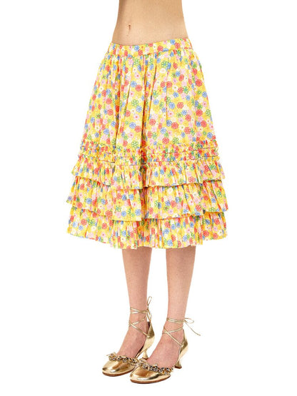 Floral Heavy Work Lace Cake Skirt【s0000016114】