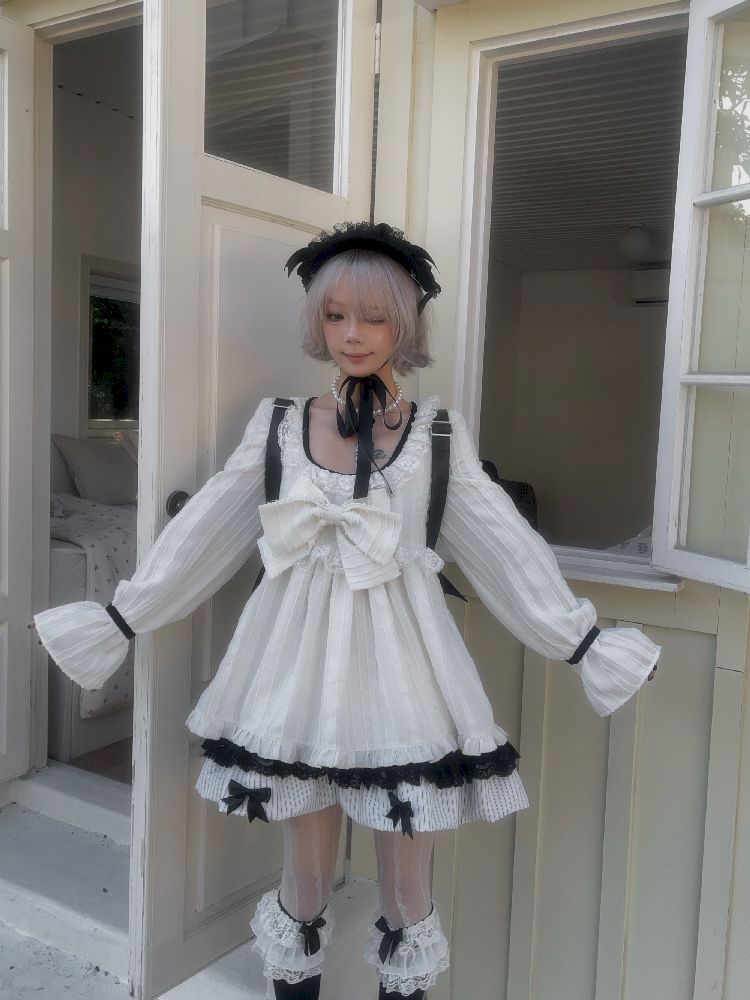 버블 슬리브 베이비 폴 드레스 [S0000011342]