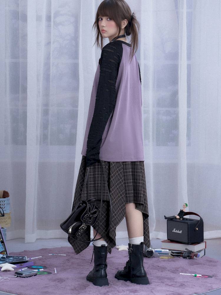 Raglan Sleeve Loose Fit T-Shirt【s0000014363】